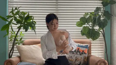 挤奶猎奇测评教学 模特挤奶器操作教程及哺乳期挤奶预览图13