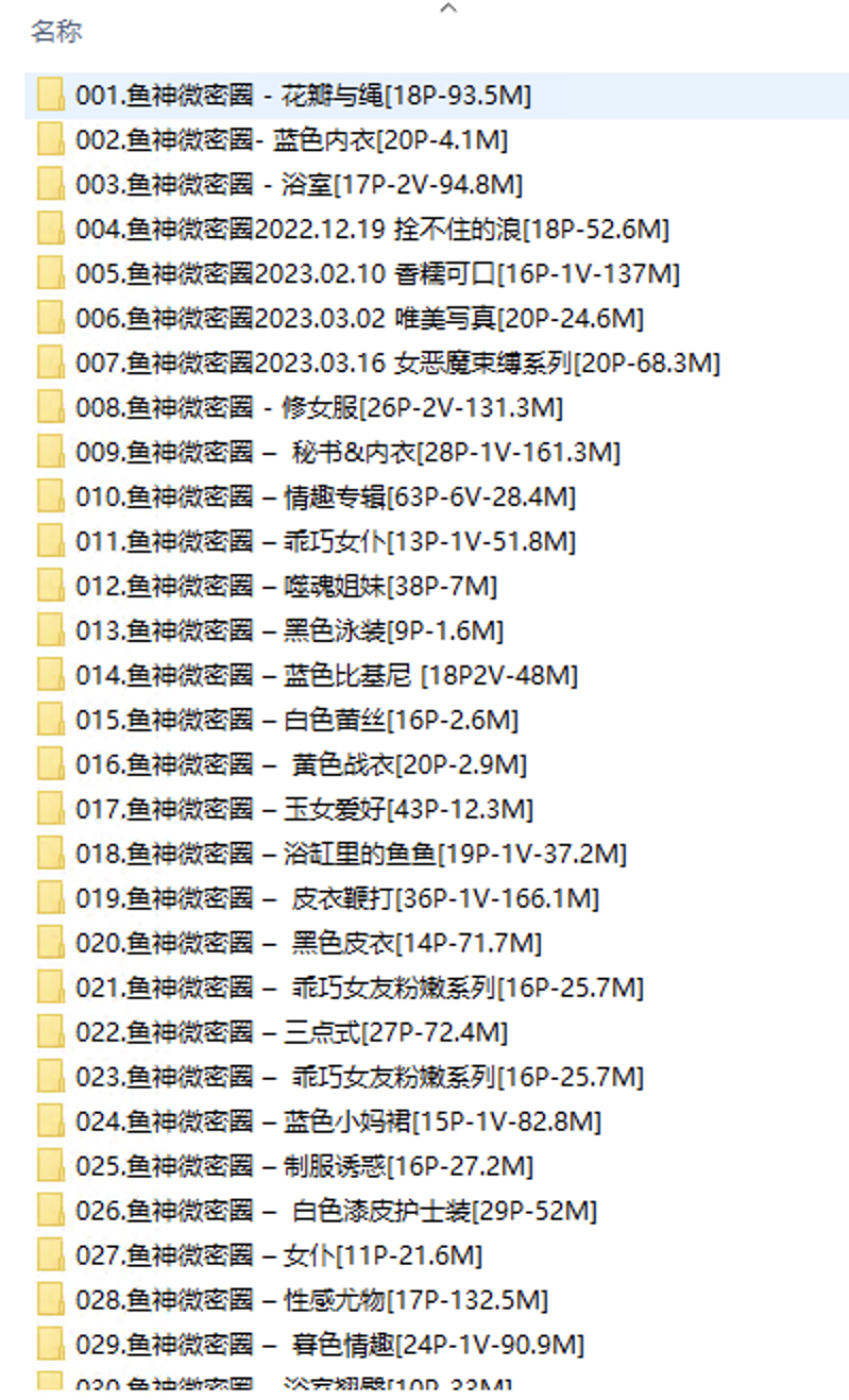 抖音百万粉丝擦边女 微密圈96套预览图11