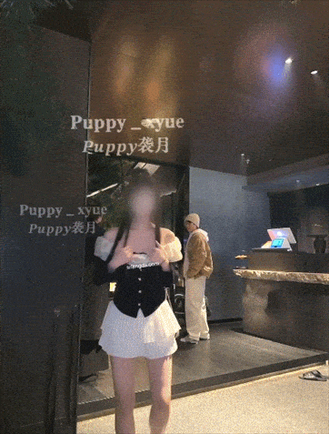 2025年2月最新，超极品颜值【Puppy袭月】付费福利，商场餐厅露出预览图13