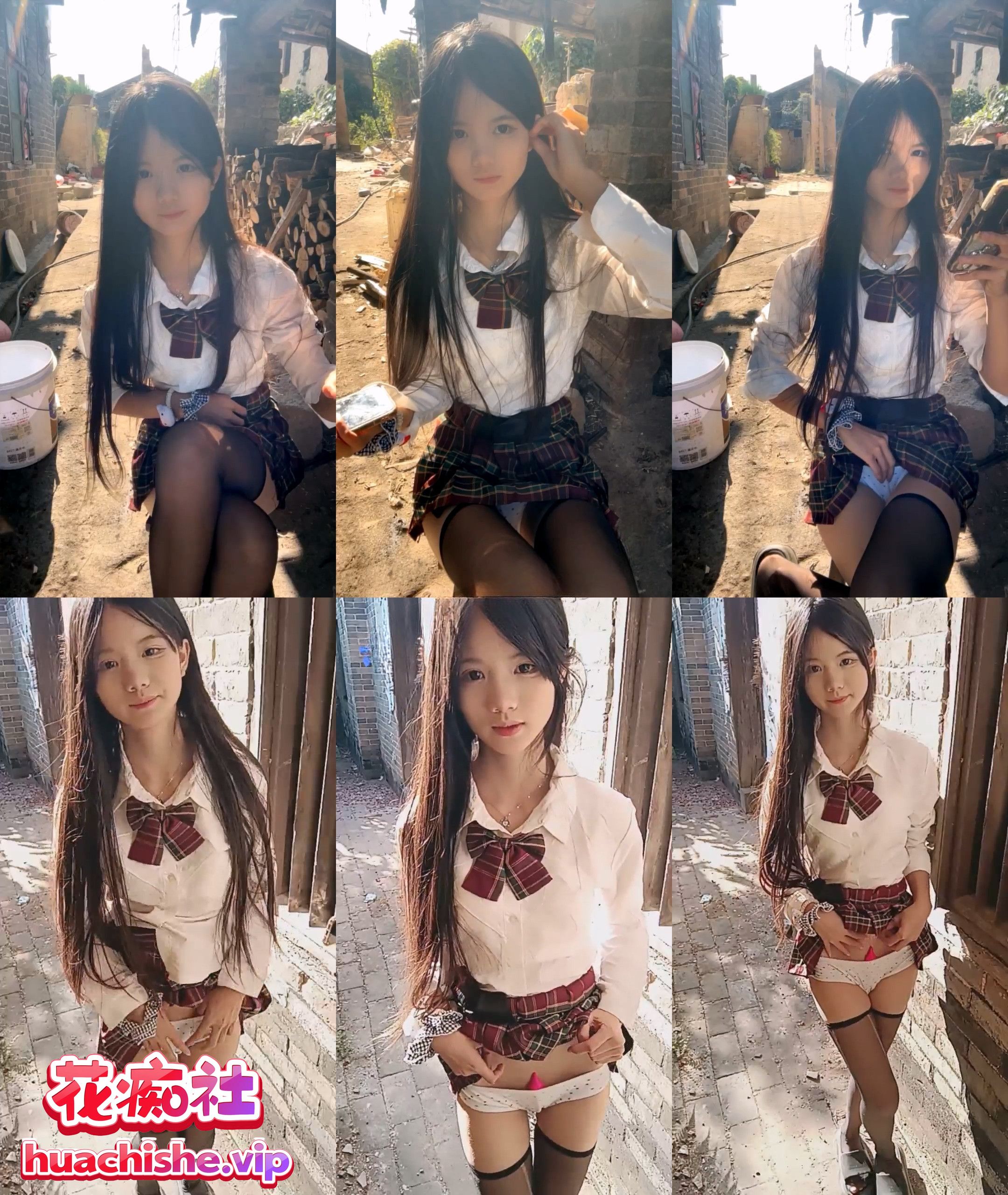 超纯少女 07秋/水嫩宝宝 全裸户外3P自慰合集预览图11