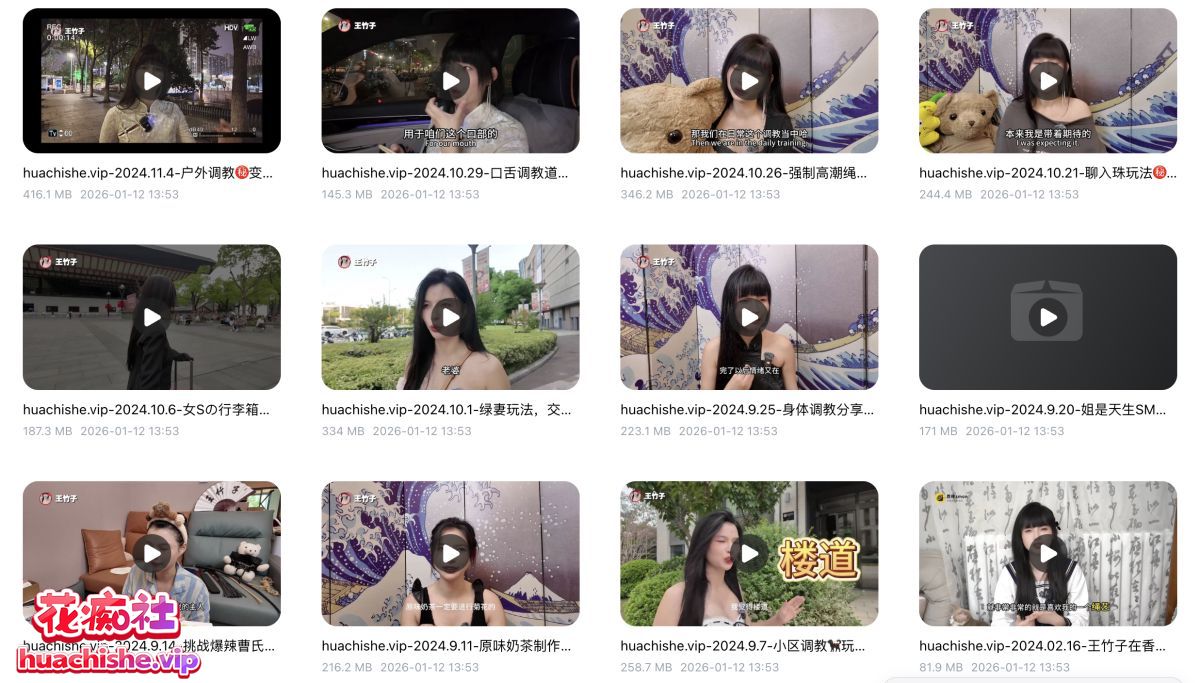 福利姬美女 王竹子 私拍SM捆绑私拍视频预览图07